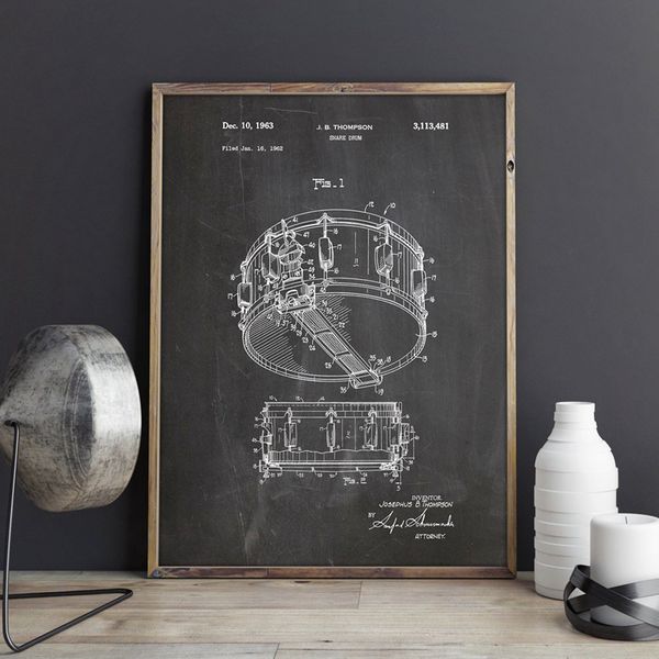 snare drum patent dyna sonic drummer art poster print music room home decor vintage blueprint canvas painting picture gift idea
snare drum patent dyna sonic drummer art poster print music room home decor vintage blueprint canvas painting picture gift idea