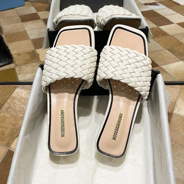 slippers soft leather woven design slip on slides outdoor beach flat casual flip flops open toe slide sandal muter 2021, Black
slippers soft leather woven design slip on slides outdoor beach flat casual flip flops open toe slide sandal muter 2021, Black