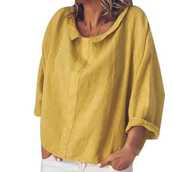 2020 casual women's summer tunic vintage linen blouse female lapel work blusas elegant female long sleeve shirts 5xl, White
2020 casual women's summer tunic vintage linen blouse female lapel work blusas elegant female long sleeve shirts 5xl, White