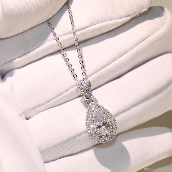 selling wholesale professional luxury jewelry water drop necklace 925 sterling silver pear shape z cz diamond pendant for women gift
selling wholesale professional luxury jewelry water drop necklace 925 sterling silver pear shape z cz diamond pendant for women gift