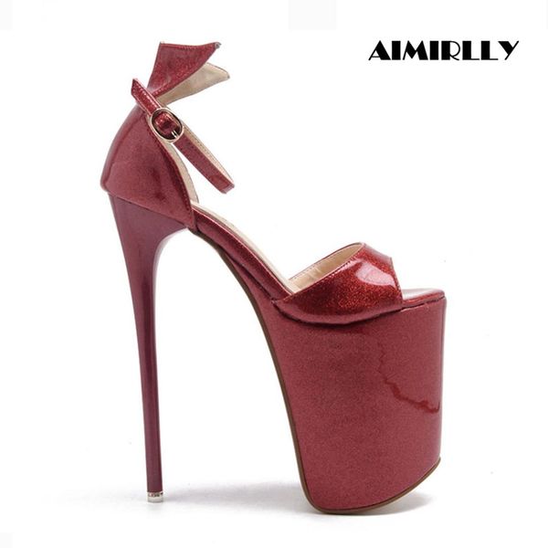 aimirlly женская обувь peep toe высокие каблуки платформы сандалии sky high sexy heels пряжки ремень партии clubwear обувь красный черный, Black
aimirlly женская обувь peep toe высокие каблуки платформы сандалии sky high sexy heels пряжки ремень партии clubwear обувь красный черный, Black