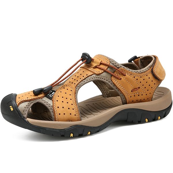 genuine leather hiking sandals men waterproof mountain climbing shoes trekking sneakers outdoor trail shoes aqua water sandals
genuine leather hiking sandals men waterproof mountain climbing shoes trekking sneakers outdoor trail shoes aqua water sandals