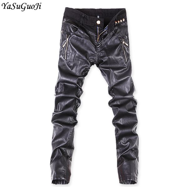 yasuguoji punk style pu leather patchwork skinny jeans men desinger mens stretched distressed jeans fashion black men, Blue
yasuguoji punk style pu leather patchwork skinny jeans men desinger mens stretched distressed jeans fashion black men, Blue