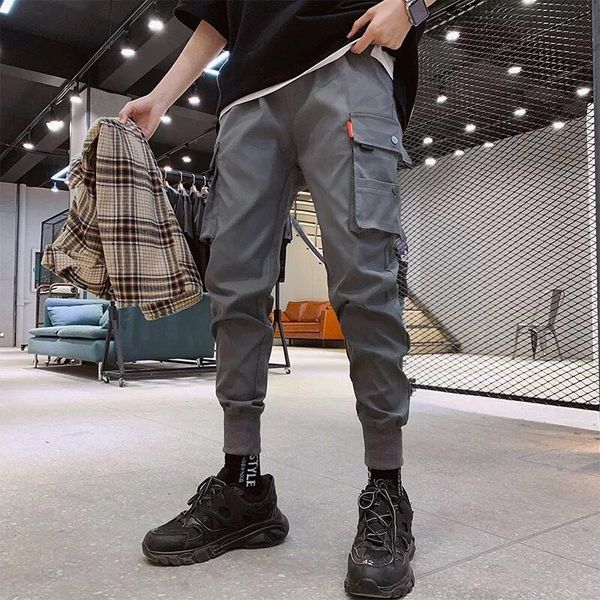 new men's pants sweatpants cargo pants streetwear casual side-pockets men joggers cotton man trousers, Black
new men's pants sweatpants cargo pants streetwear casual side-pockets men joggers cotton man trousers, Black