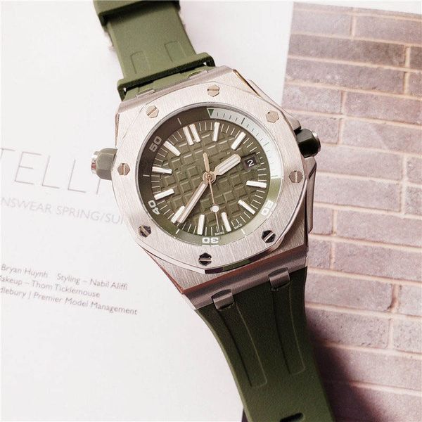 mens women fashion luxury watch royal oak offshore rubber strap designer watches automatic movement mechnical sport wristwatch, Slivery;brown
mens women fashion luxury watch royal oak offshore rubber strap designer watches automatic movement mechnical sport wristwatch, Slivery;brown