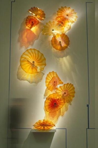 100% hand blown glass wall plates modern glass art decoration hand blown glass wall lamps chihuly style home decor living decoratin wall art
100% hand blown glass wall plates modern glass art decoration hand blown glass wall lamps chihuly style home decor living decoratin wall art