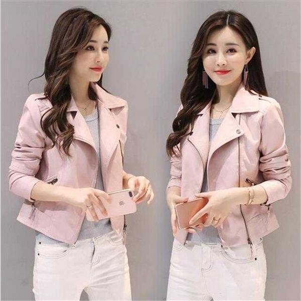 2019 new spring and autumn women's leather jacket women's short fashion slim pink pu small coat motorcycle leather jacket s-4xl, Black
2019 new spring and autumn women's leather jacket women's short fashion slim pink pu small coat motorcycle leather jacket s-4xl, Black