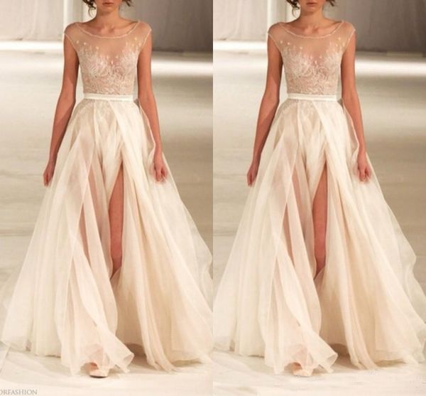 split side a-line prom dresses crew sleeveless sash simple design long backless formal evening gowns red carpet celebrity dress, Black
split side a-line prom dresses crew sleeveless sash simple design long backless formal evening gowns red carpet celebrity dress, Black