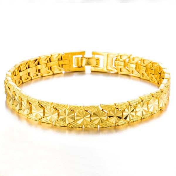star carved geometry wrist chain 18k yellow gold filled womens mens bracelet pretty gift, Black
star carved geometry wrist chain 18k yellow gold filled womens mens bracelet pretty gift, Black