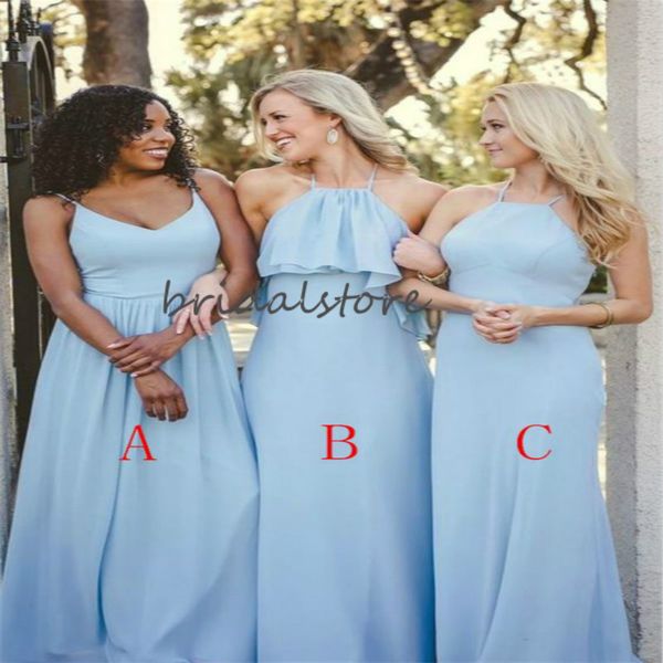 boho bridesmaid dresses blue mix style country chiffon long wedding guest dress floor length evening formal gowns 2020 maid of honor, White;pink
boho bridesmaid dresses blue mix style country chiffon long wedding guest dress floor length evening formal gowns 2020 maid of honor, White;pink