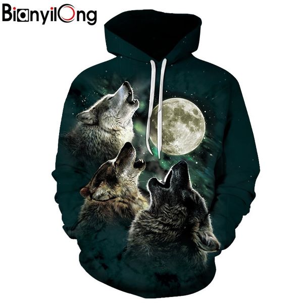 three wolves hoodies 3d men women sweatshirts fashion pullover autumn tracksuits harajuku outwear casual animal male jacket, Black
three wolves hoodies 3d men women sweatshirts fashion pullover autumn tracksuits harajuku outwear casual animal male jacket, Black