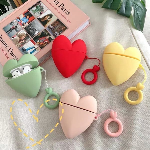 dhl for 50 sets heart shape airpods case fashion ins style candy case for apple airpods earphone protective cover with finger ring strap
dhl for 50 sets heart shape airpods case fashion ins style candy case for apple airpods earphone protective cover with finger ring strap