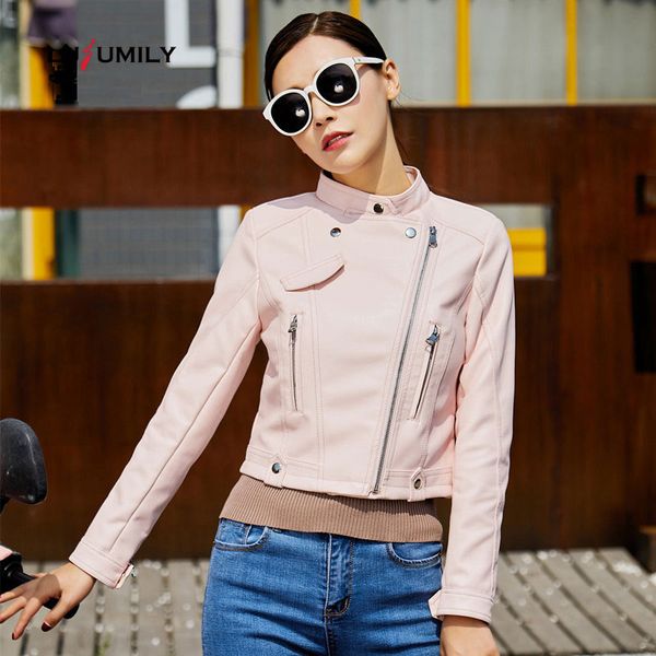lusumily casual pu leather jacket women classic zipper short motorcycle jackets spring autumn faux soft basic coat black pink
lusumily casual pu leather jacket women classic zipper short motorcycle jackets spring autumn faux soft basic coat black pink