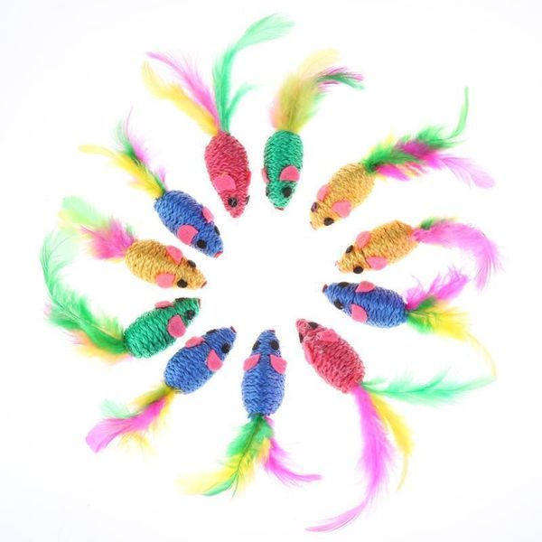 12 pcs cat toys false mouse pet cat toys mini funny playing toys for cats with colorful feather plush
12 pcs cat toys false mouse pet cat toys mini funny playing toys for cats with colorful feather plush