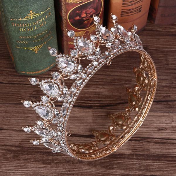 baroque bridal crown headdress rhinestone wedding pgraphy hair accessories n84d, Golden;white
baroque bridal crown headdress rhinestone wedding pgraphy hair accessories n84d, Golden;white