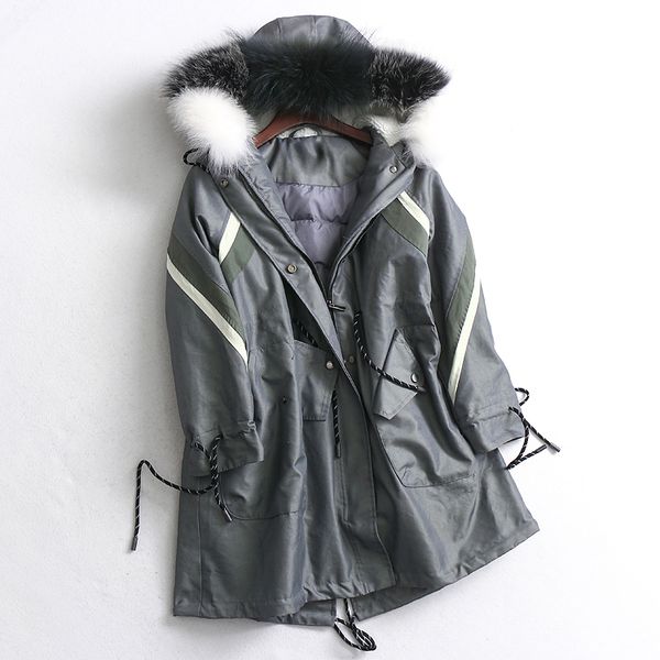 long jacket women new winter color matching drawstring slim coat hood real wool collar long sleeve down jacket woman hooded, Black
long jacket women new winter color matching drawstring slim coat hood real wool collar long sleeve down jacket woman hooded, Black