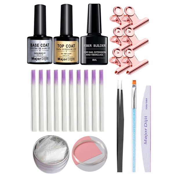 nail art manicure kits fiber builder gel fiberglass upside base coat tweezers nail file uv pen clamps set extension
nail art manicure kits fiber builder gel fiberglass upside base coat tweezers nail file uv pen clamps set extension