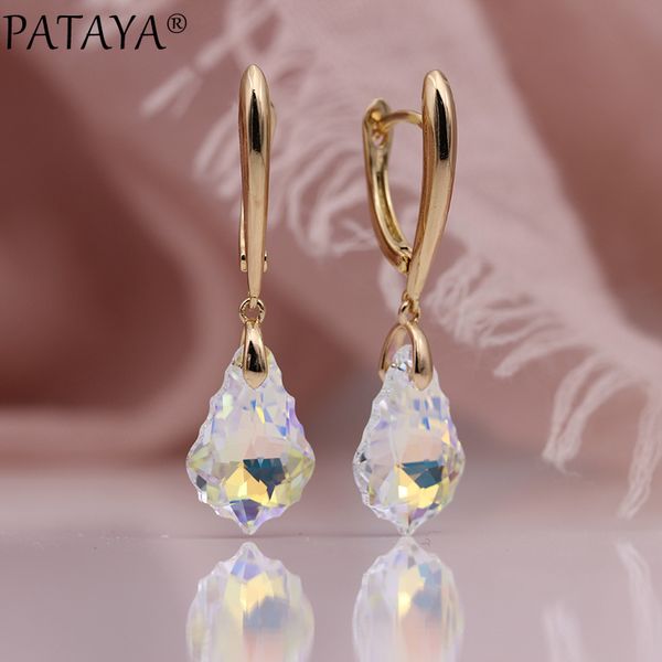 pataya new long earrings 585 rose gold irregular gradient austria crystal dangle earrings women wedding luxury fashion jewelry, Silver
pataya new long earrings 585 rose gold irregular gradient austria crystal dangle earrings women wedding luxury fashion jewelry, Silver