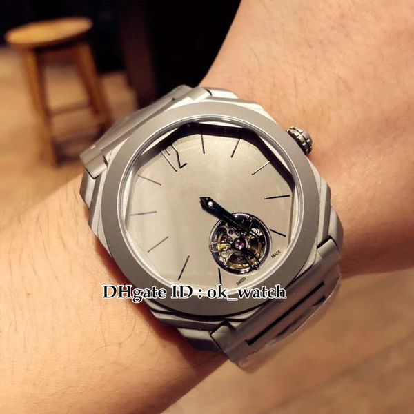 new 41mm octo tourbillon grey dial 103016 mens automatic watch titanium steel case gents sport watches steel hand, Slivery;brown
new 41mm octo tourbillon grey dial 103016 mens automatic watch titanium steel case gents sport watches steel hand, Slivery;brown