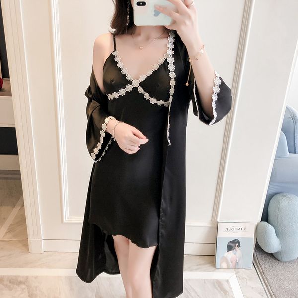 две части женского цветка nightgowns наборы с подушкой шелкового атласа отдыха длинные рукава пижамы пижамы набор домашняя одежда, Black;red
две части женского цветка nightgowns наборы с подушкой шелкового атласа отдыха длинные рукава пижамы пижамы набор домашняя одежда, Black;red