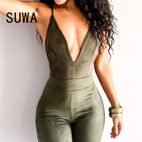 2020 special design pure color straps tight jumpsuits deep v neck backless night club party lady fashion women playsuits, Black;white
2020 special design pure color straps tight jumpsuits deep v neck backless night club party lady fashion women playsuits, Black;white