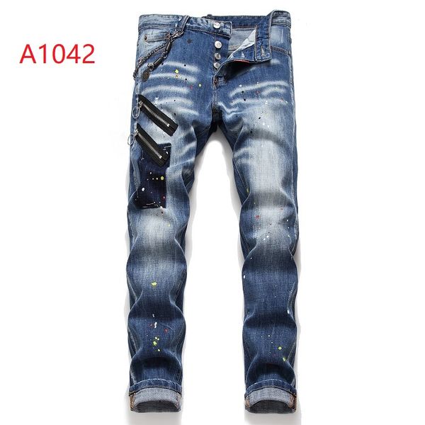 19ss mens biker jeans italian fashion designer zipper pants street hip hop personality men patch skinny jeans luxury jeans wild, Blue
19ss mens biker jeans italian fashion designer zipper pants street hip hop personality men patch skinny jeans luxury jeans wild, Blue