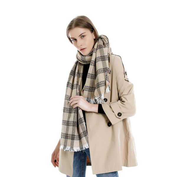 2019 cross-border new european style herringbone plaid fringed scarves fashion wild specifically for cross-border, Blue;gray
2019 cross-border new european style herringbone plaid fringed scarves fashion wild specifically for cross-border, Blue;gray