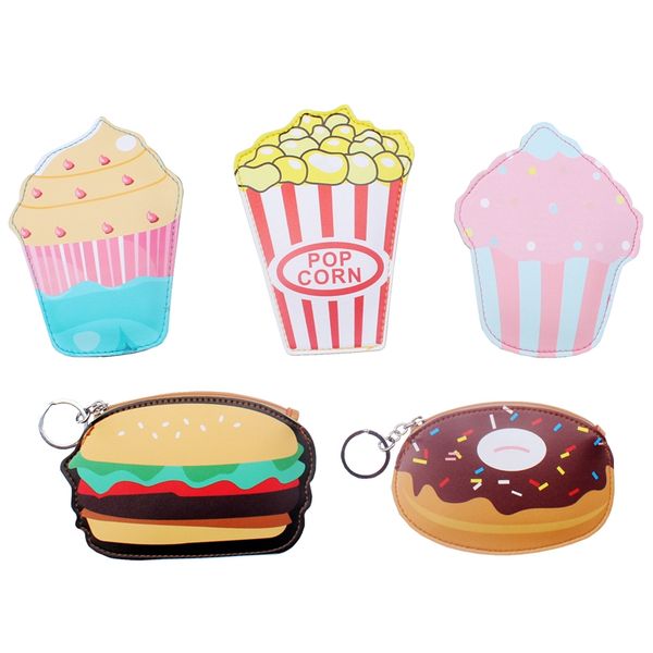 creative cute cartoon coin purse key chain for girls pu leather icecream cake popcorn kids zipper change wallet card holder bags, Black
creative cute cartoon coin purse key chain for girls pu leather icecream cake popcorn kids zipper change wallet card holder bags, Black