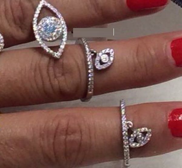 women cz geometry evil eye silver finger ring band engagement wedding fashion jewelry accessories, Slivery;golden
women cz geometry evil eye silver finger ring band engagement wedding fashion jewelry accessories, Slivery;golden