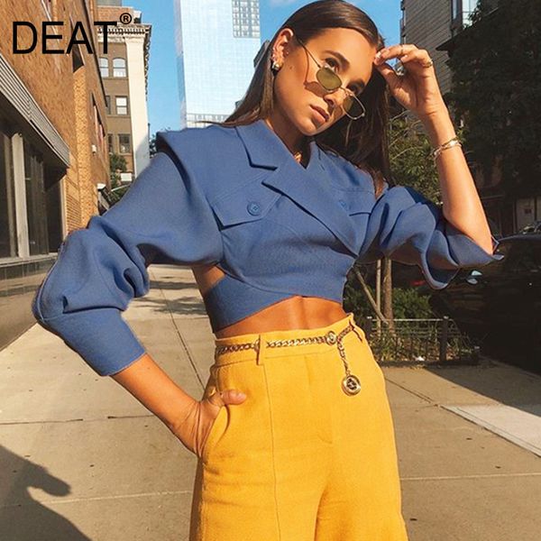 women's blouses & shirts deat 2021 spring and summer turn-down collar full sleeves cross navy blue shirt female wk70405l, White
women's blouses & shirts deat 2021 spring and summer turn-down collar full sleeves cross navy blue shirt female wk70405l, White
