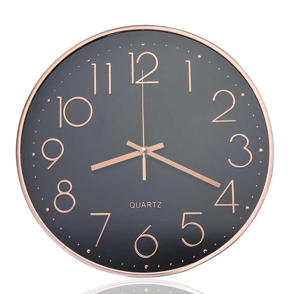 12 inch rose gold black silent wall clocks for bedroom living room simple design quartz wall hanging clock home decor no battery
12 inch rose gold black silent wall clocks for bedroom living room simple design quartz wall hanging clock home decor no battery