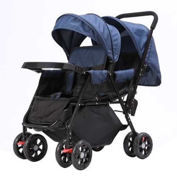 twins baby trolley before and after sit light can zuo tang double people's congress baby cart second child stroller wholesale
twins baby trolley before and after sit light can zuo tang double people's congress baby cart second child stroller wholesale