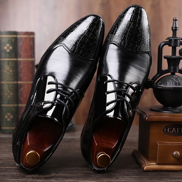 patent leather pu shoes mens walking shoes classic men dress male formal office business outdoor footwear size 48, Black
patent leather pu shoes mens walking shoes classic men dress male formal office business outdoor footwear size 48, Black