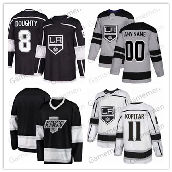 Custom Los Angeles Kings 22 Tiger Williams 22 Tiger Williams 11 Anze Kopitar personalized any name any number Stitched Jersey