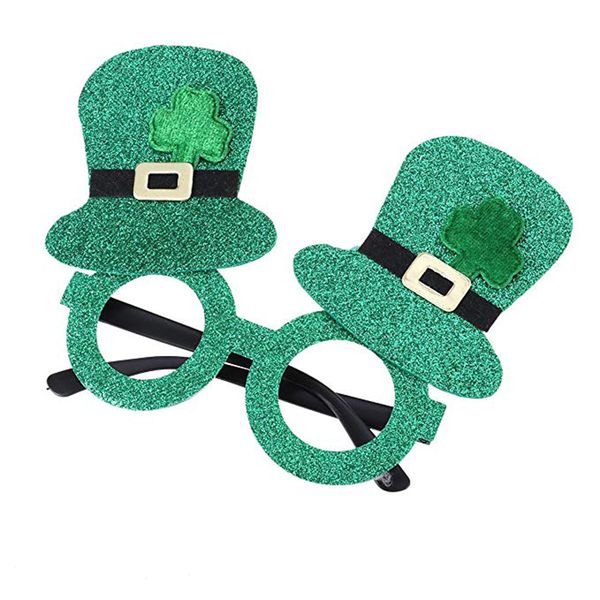 10 pcs st. patrick's day funny shamrock glitter hat glasses leprechaun lensless novelty party supplies accessory green unisex, Black
10 pcs st. patrick's day funny shamrock glitter hat glasses leprechaun lensless novelty party supplies accessory green unisex, Black