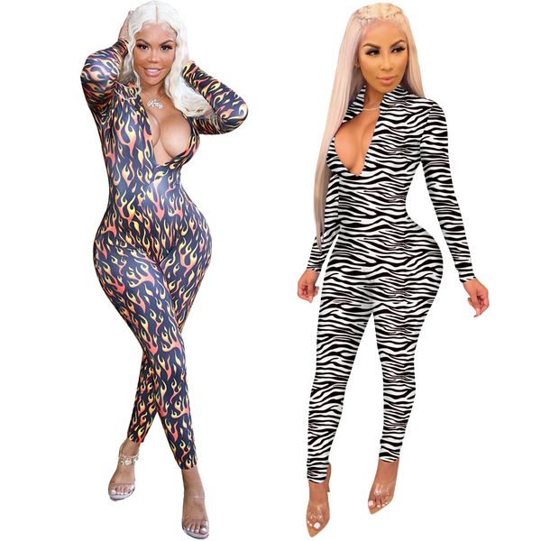 women printed bodycon jumpsuit long sleeve zipper up club night bandage rompers playsuit overalls outfits, Black;white
women printed bodycon jumpsuit long sleeve zipper up club night bandage rompers playsuit overalls outfits, Black;white