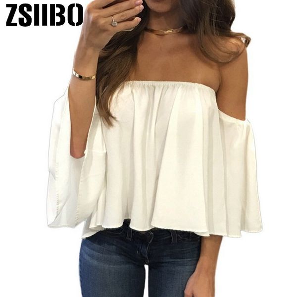 women's blouse spring and summer 2019 woman breathable smock loose solid color butterfly sleeve elegant blouse, White
women's blouse spring and summer 2019 woman breathable smock loose solid color butterfly sleeve elegant blouse, White