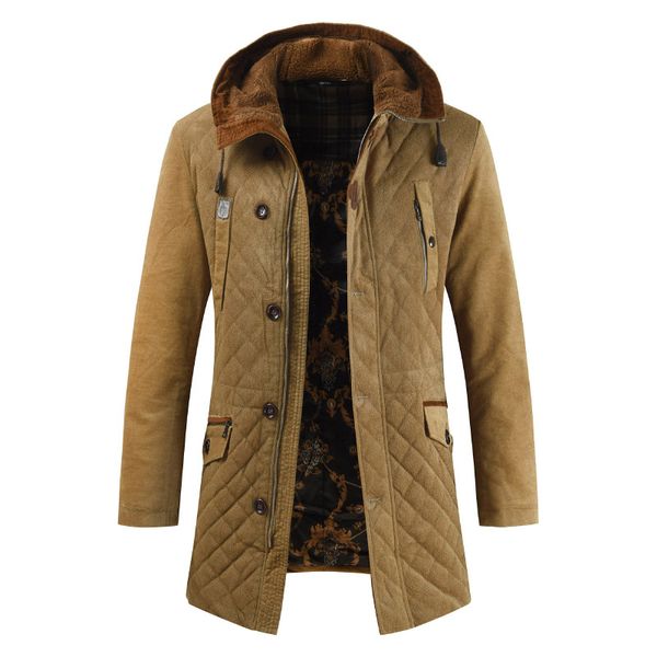 men's fashion simple casual hooded cotton men's thick long hooded cotton warm casual zipper single-breasted coat, Tan;black
men's fashion simple casual hooded cotton men's thick long hooded cotton warm casual zipper single-breasted coat, Tan;black