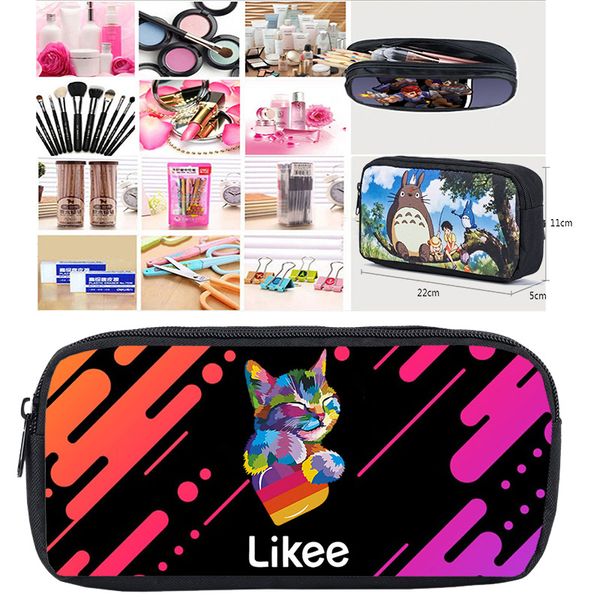 russia stype likee makeup box cosmetic bag pencil case student stationery bag 3d print llkee video app storage pouch zipper
russia stype likee makeup box cosmetic bag pencil case student stationery bag 3d print llkee video app storage pouch zipper