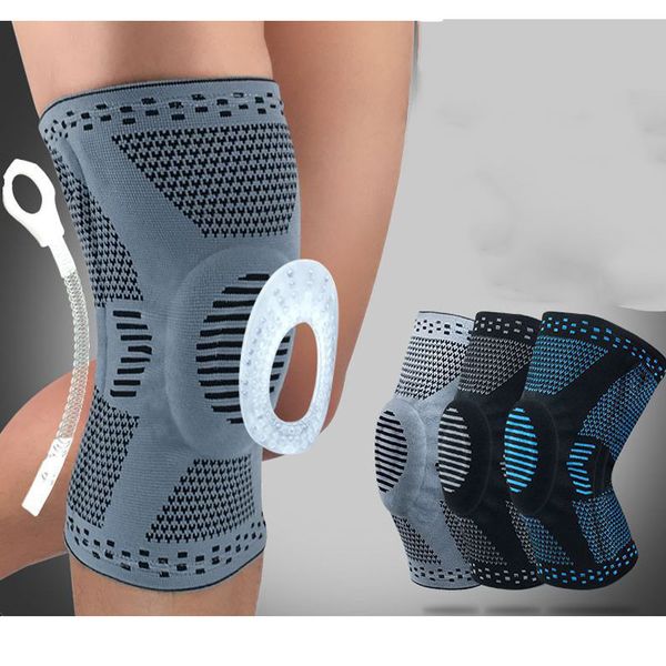 1pcs spring knee protector brace silicone knee pad basketball knitted compression sleeve support sports breathable guard, Black;gray
1pcs spring knee protector brace silicone knee pad basketball knitted compression sleeve support sports breathable guard, Black;gray