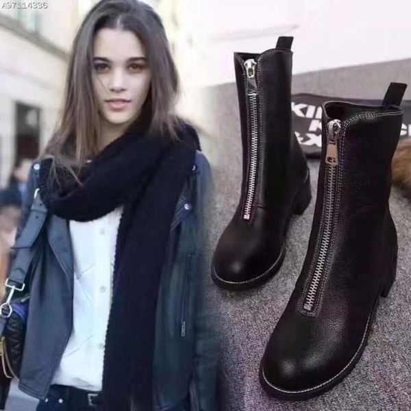 botas mujer 2018 women warm plush ankle boots round toe low heel boots ladies fashion snow australian, Black
botas mujer 2018 women warm plush ankle boots round toe low heel boots ladies fashion snow australian, Black