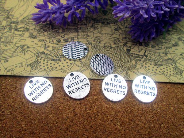 75pcs-- 15*14mm antique silver letter live with no regrets charms diy charms pendants, Bronze;silver
75pcs-- 15*14mm antique silver letter live with no regrets charms diy charms pendants, Bronze;silver