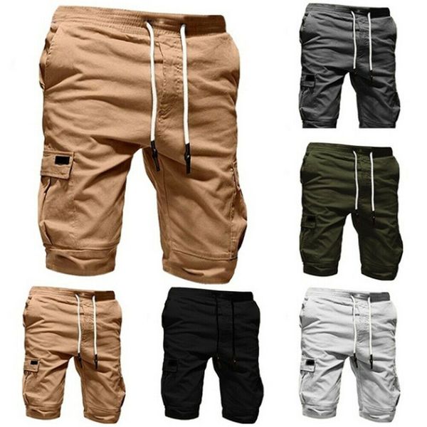 2019 new style fashion summer men's slim fit casual cotton shorts solid short pants with pocket half length cargo, White;black
2019 new style fashion summer men's slim fit casual cotton shorts solid short pants with pocket half length cargo, White;black