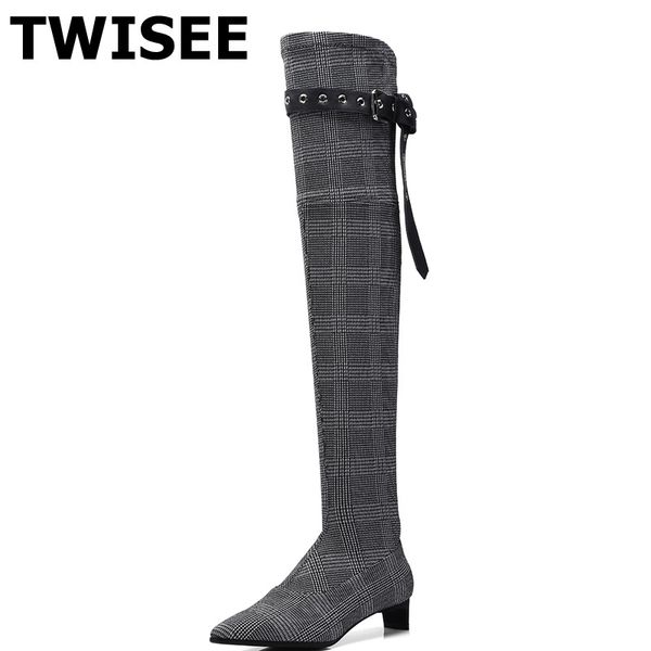 women over the knee boots selling autumn warm pumps point toe woman casual shoes comfort strange style stretch fabric, Black
women over the knee boots selling autumn warm pumps point toe woman casual shoes comfort strange style stretch fabric, Black