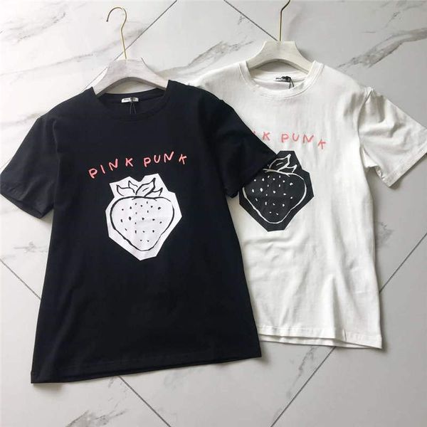 2020 women designer t shirts gg brand tees letters printed short sleeves strawberry pattern style girl t shirts lr200405, White
2020 women designer t shirts gg brand tees letters printed short sleeves strawberry pattern style girl t shirts lr200405, White