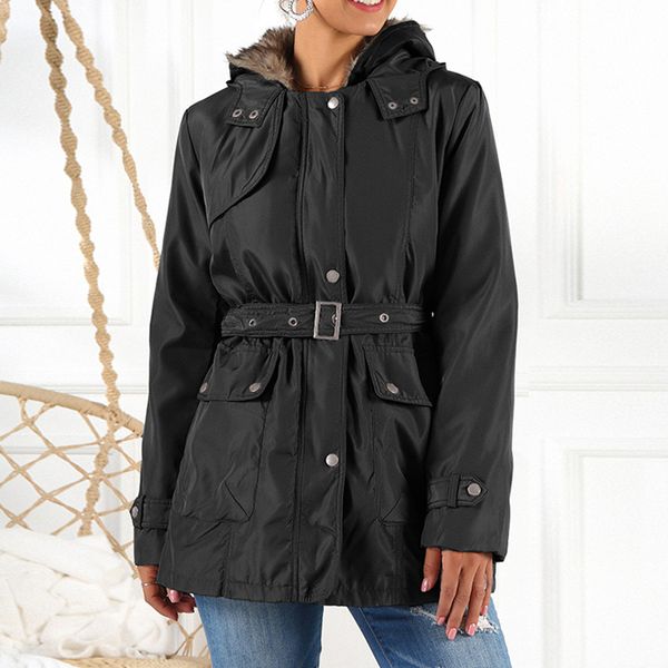 winter warm women hooded faux fur coat jacket fashion slim liner cotton coat casual thicken basic jacket overcoat, Black
winter warm women hooded faux fur coat jacket fashion slim liner cotton coat casual thicken basic jacket overcoat, Black