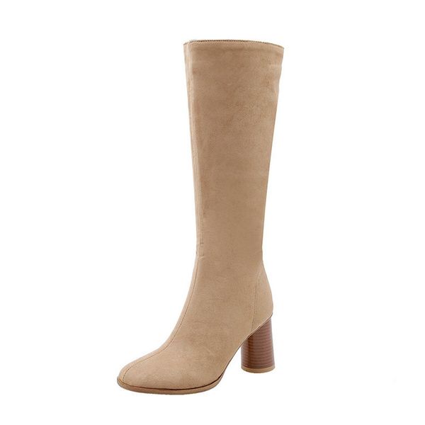 b2- size 34-48 female flock mid calf boots ladies winter fashion solid color boot woman high heels shoes women plus size shoe, Black
b2- size 34-48 female flock mid calf boots ladies winter fashion solid color boot woman high heels shoes women plus size shoe, Black