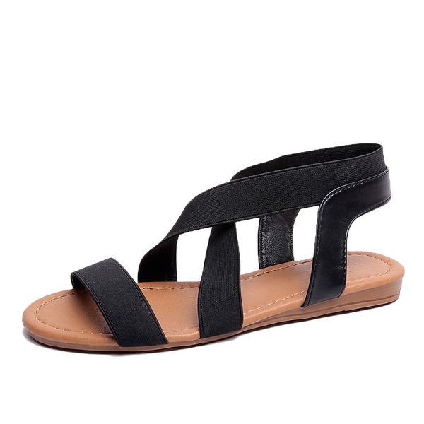 2019 women open toe sandals rome cross tie gladiator summer beach shoes ladies flats casual comfortable female shoes, Black
2019 women open toe sandals rome cross tie gladiator summer beach shoes ladies flats casual comfortable female shoes, Black