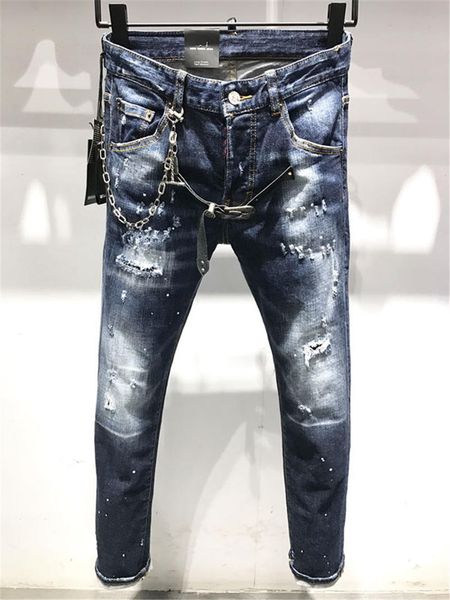 ss20 new arrival brand designer men denim cool guy jeans embroidery pants fashion holes trousers italy size 44-54 9503, Blue
ss20 new arrival brand designer men denim cool guy jeans embroidery pants fashion holes trousers italy size 44-54 9503, Blue