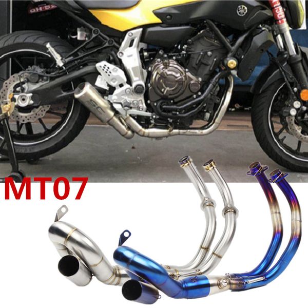 for mt07 slip-on exhaust motorcycle full system exhaust muffler modified scooter front pipe mt07 2014 2015 2016 2017
for mt07 slip-on exhaust motorcycle full system exhaust muffler modified scooter front pipe mt07 2014 2015 2016 2017